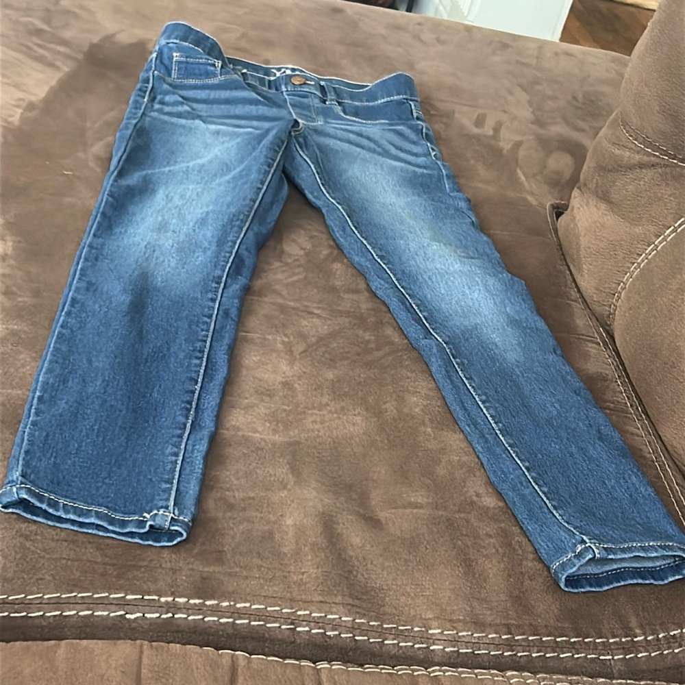 Worn couple of times don’t like jeggings  medium 10 girls blue denim jeggings